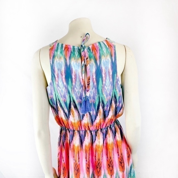 Athleta Ikat Martinique Casual Day Colorful Dress - Picture 7 of 11